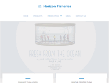 Tablet Screenshot of horizonfisheries.com